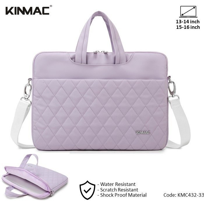 kinmac-business-laptop-bag-kmc432-33-purple-embroidery-high-quality-soft-interior-lining-water-resistant