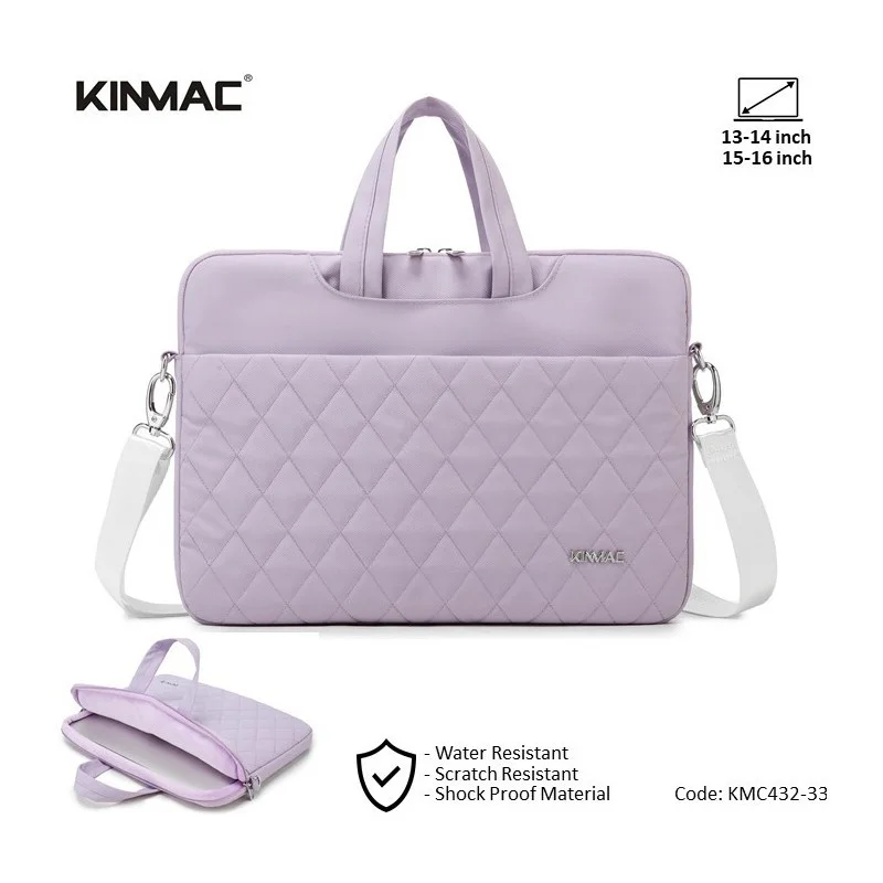 kinmac-business-laptop-bag-kmc432-33-purple-embroidery-high-quality-soft-interior-lining-water-resistant